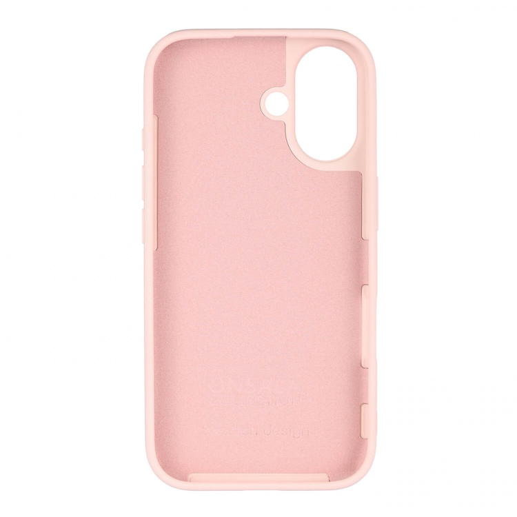 Onsala Mobilkuori silikonituntumalla Chalk Pink - iPhone 16
