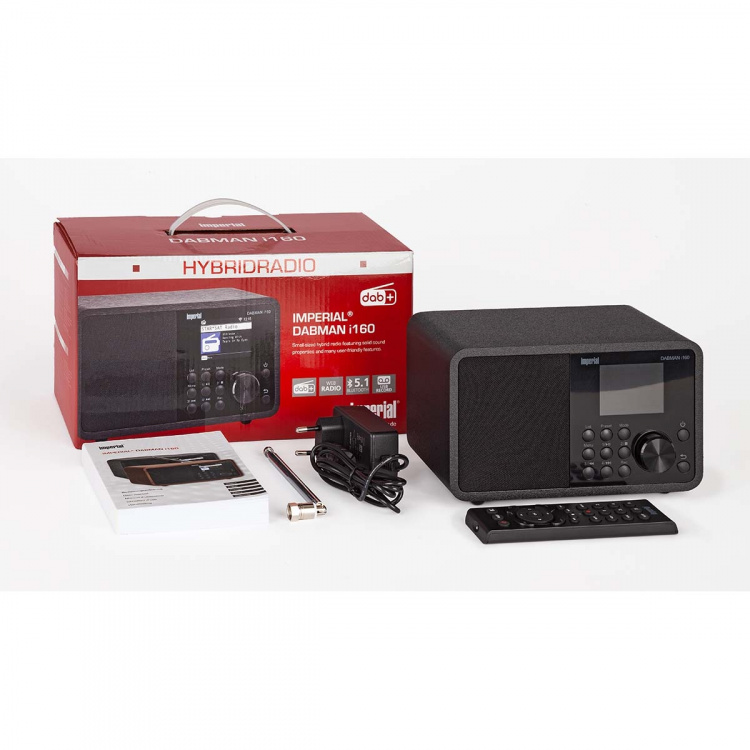 imperial DABMAN i160 DAB+ ja Internet-radio Musta