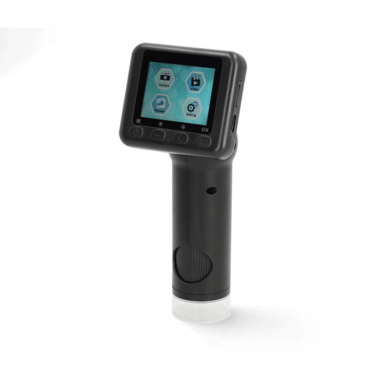 Nedis Mikroskoopin Kamera | 1080p@30fps | 48 MPixel | Zoomaus: 8 x | Suurennus: 500 x | Näytön koko: 2  Nedis Mikroskoopin Kamera | 1080p@30fps | 48 MPixel | Zoomaus: 8 x | Suurennus: 500 x | Näytön koko: 2