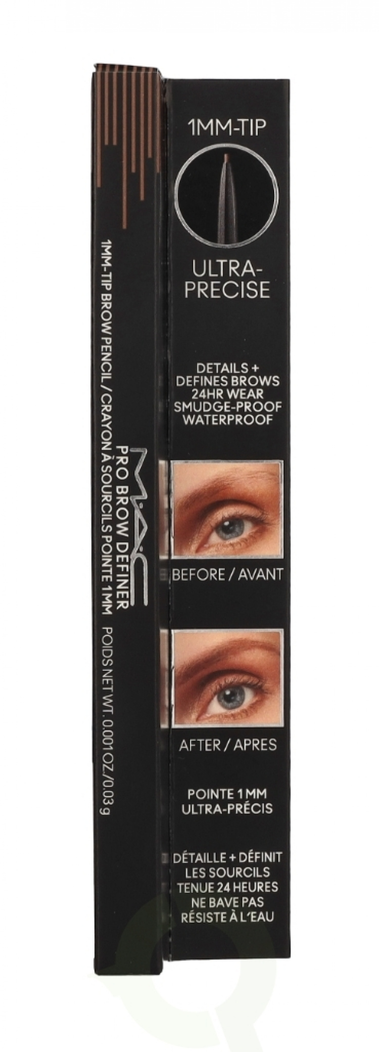 MAC Pro Brow Definer 1 Mm Tip Brow Pencil 24 Hour Waterproof 0.03 g Brunette