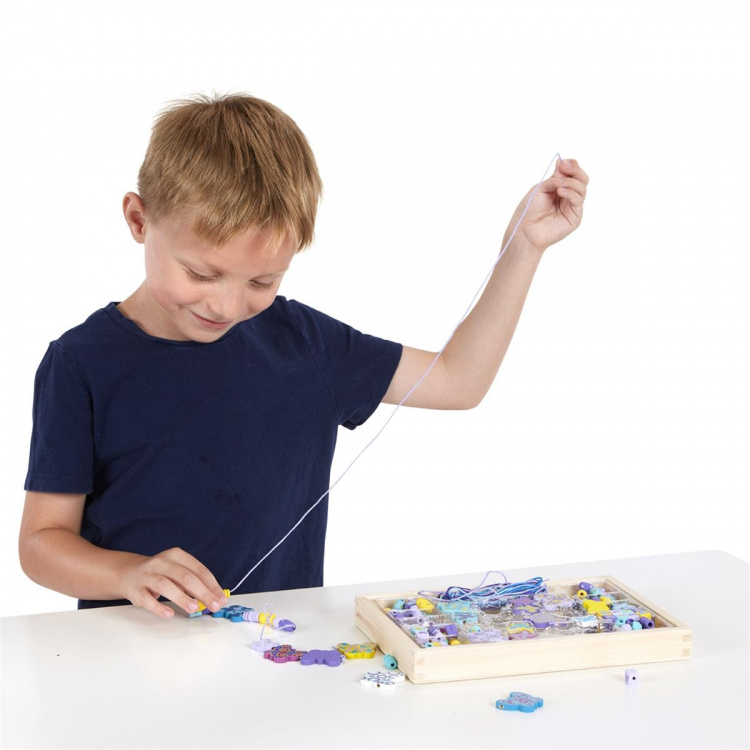 Melissa & Doug Luonut minä! Puinen helmisarja Perhonen helmiä