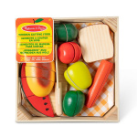 Melissa & Doug Ruokaleikki Puinen leikkuu ruoka