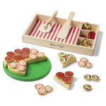 Melissa & Doug Ruoka leikkiä puinen pizza