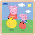 Barbo Toys Peppa Pig puinen palapeli pomppupallo