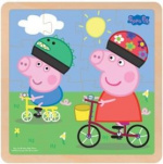 Barbo Toys Peppa Pig puinen palapeli Bikeride