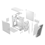 Fractal Design Torrent Compact RGB valkoinen TG kirkas sävy