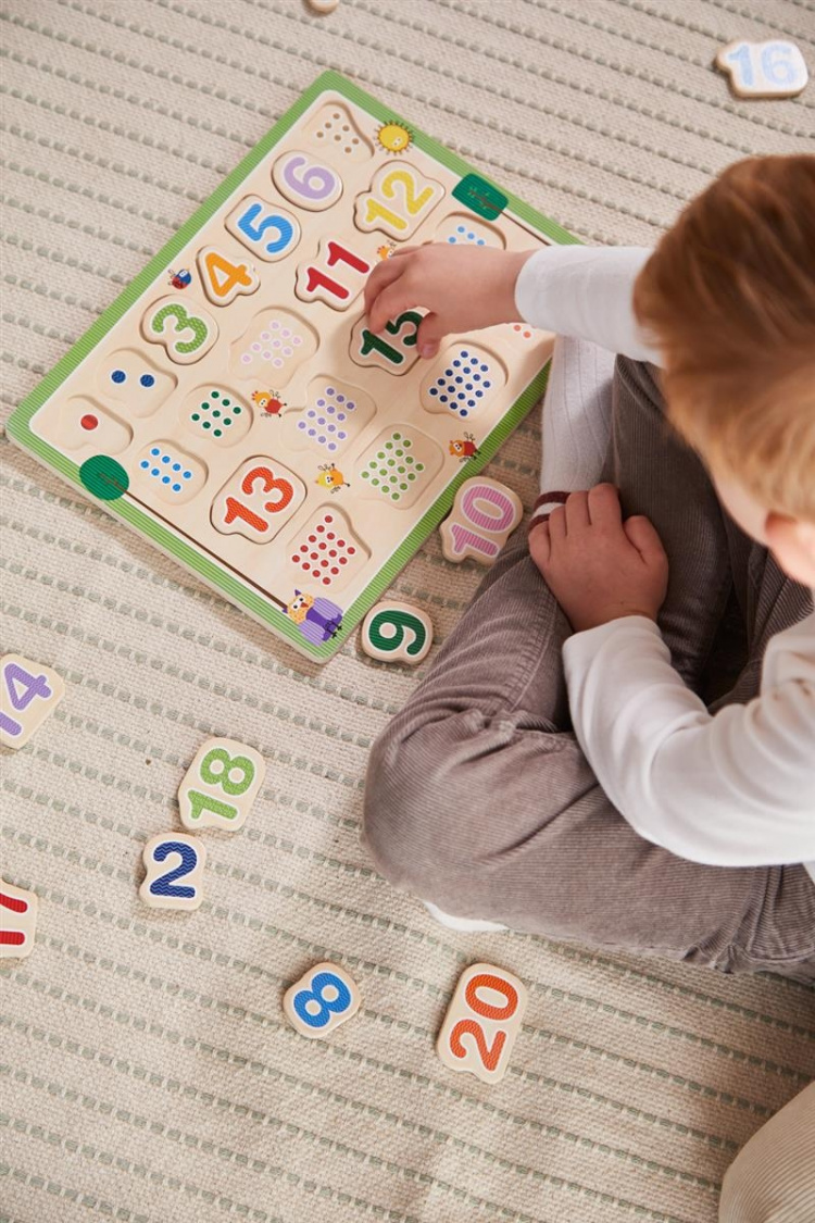 Barbo Toys Barbo Classic puinen 1-2-3 palapeli