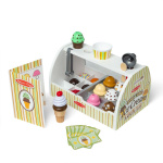 Melissa & Doug Food Play puinen jäätelö tiski