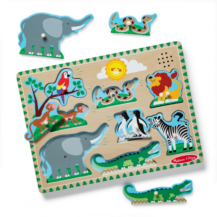 Melissa & Doug Ääni palapeli eläintarhan eläimet