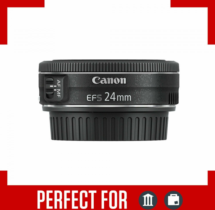 Canon EF-S 24 mm f/2,8 STM pannukakkuobjektiivi