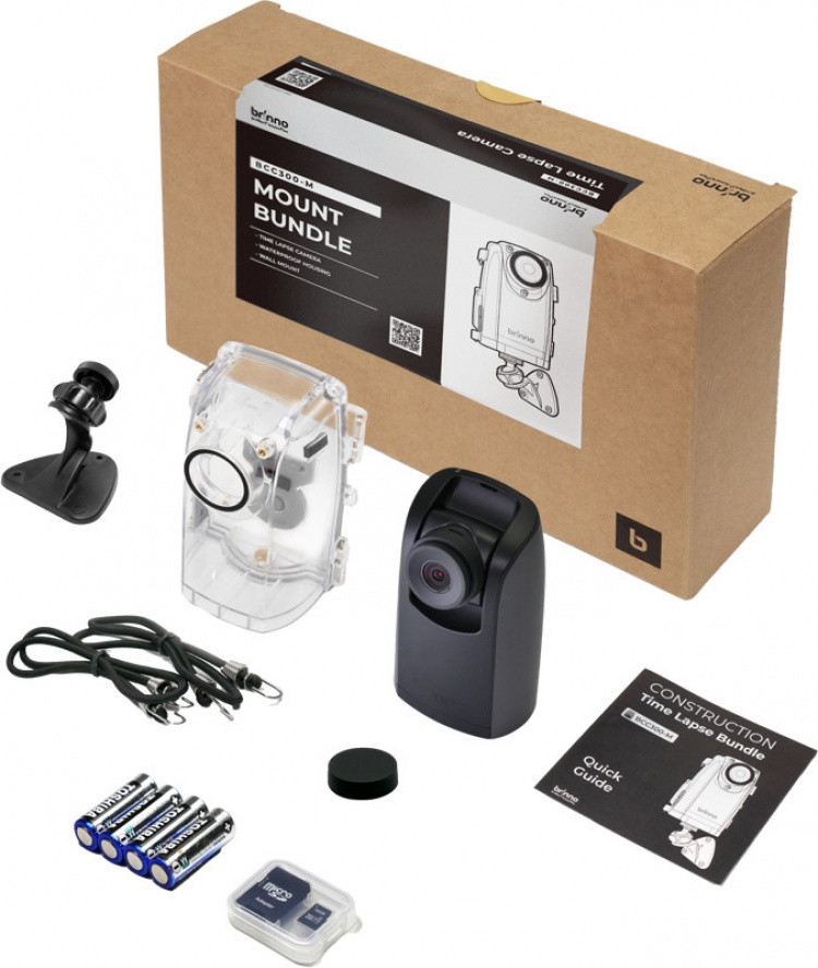 Brinno TLC300 -timelapse-kamera, kiinnike-bundle