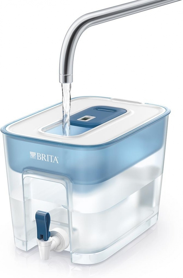 BRITA Flow vedensuodatussäiliö annostelijalla, 8,2 l