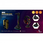 EgoGear Headset Stand SAC1 RGB With 4xUSB ports and Type-C 1m EgoGear Headset Stand SAC1 RGB With 4xUSB ports and Type-C 1m