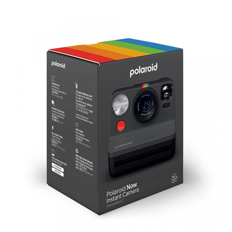 Polaroid Camera Now Gen. 2 Musta Polaroid Camera Now Gen. 2 Musta