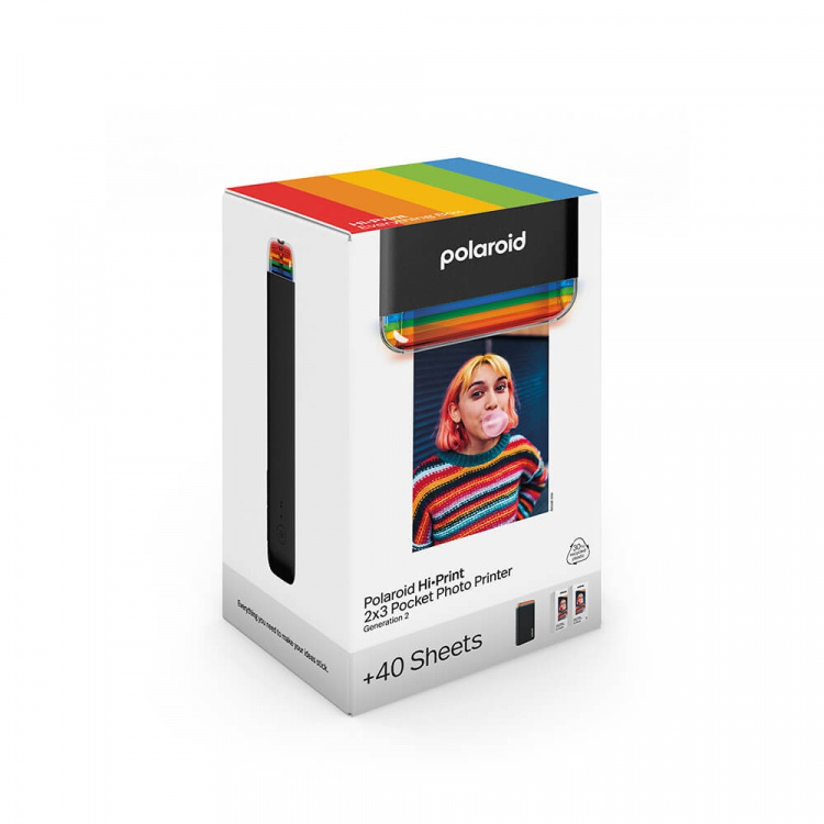 Polaroid Printer HiPrint 2x3 Gen. 2 E-box Black Polaroid Printer HiPrint 2x3 Gen. 2 E-box Black