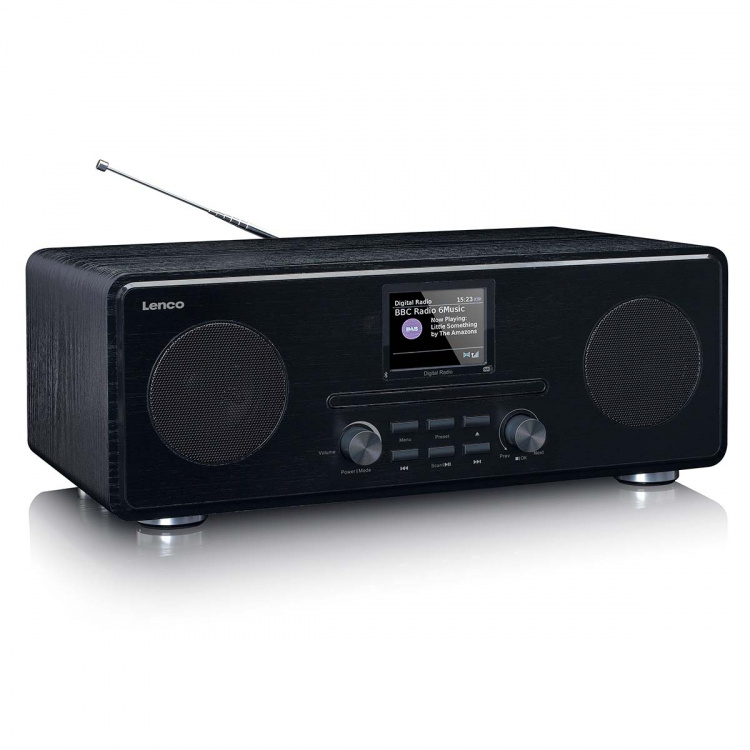 Lenco DAB+ FM-radio CD MP3-soittimella Bluetooth® Musta Lenco DAB+ FM-radio CD MP3-soittimella Bluetooth® Musta