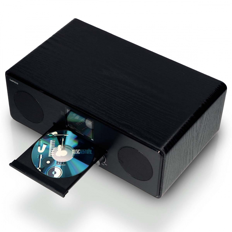 Lenco Internet / DAB+ / FM-radio CD-soittimella ja Bluetooth®:llä Musta Lenco Internet / DAB+ / FM-radio CD-soittimella ja Bluetooth®:llä Musta