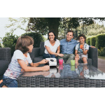 Lenco Kannettava stereo FM-radio CD-levyllä Valkoinen