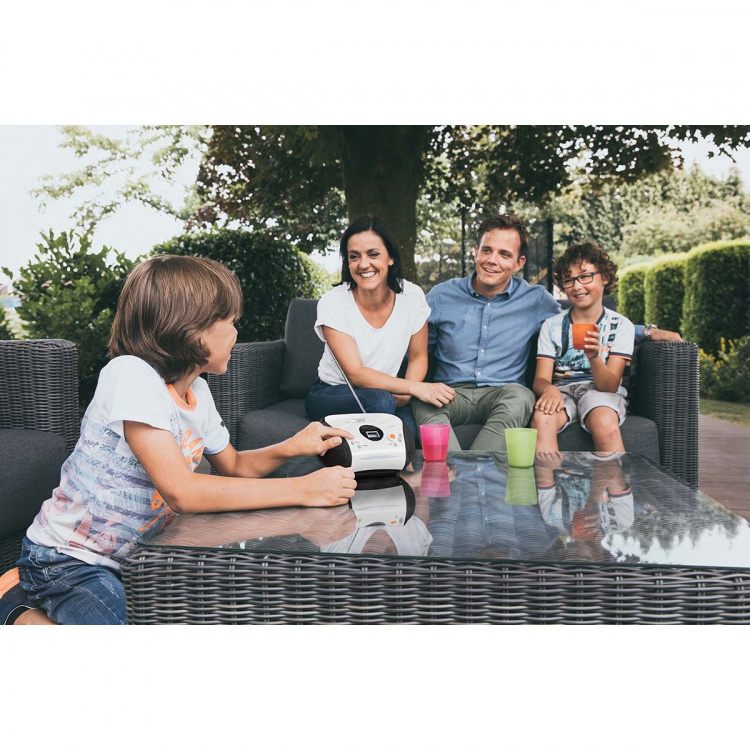 Lenco Kannettava stereo FM-radio CD-levyllä Valkoinen