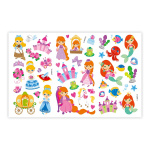 Lenco Boombox CD-soittimella FM-radio ja tarroja Vaaleanpunainen