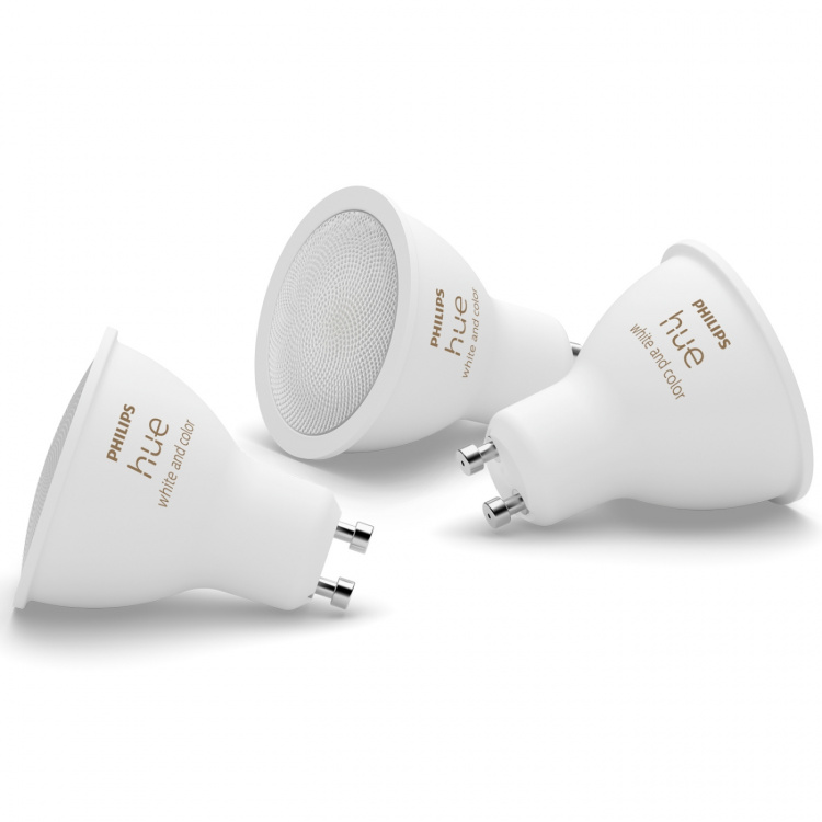 Philips Hue White and Color Ambiance GU10 400lm 3-pack