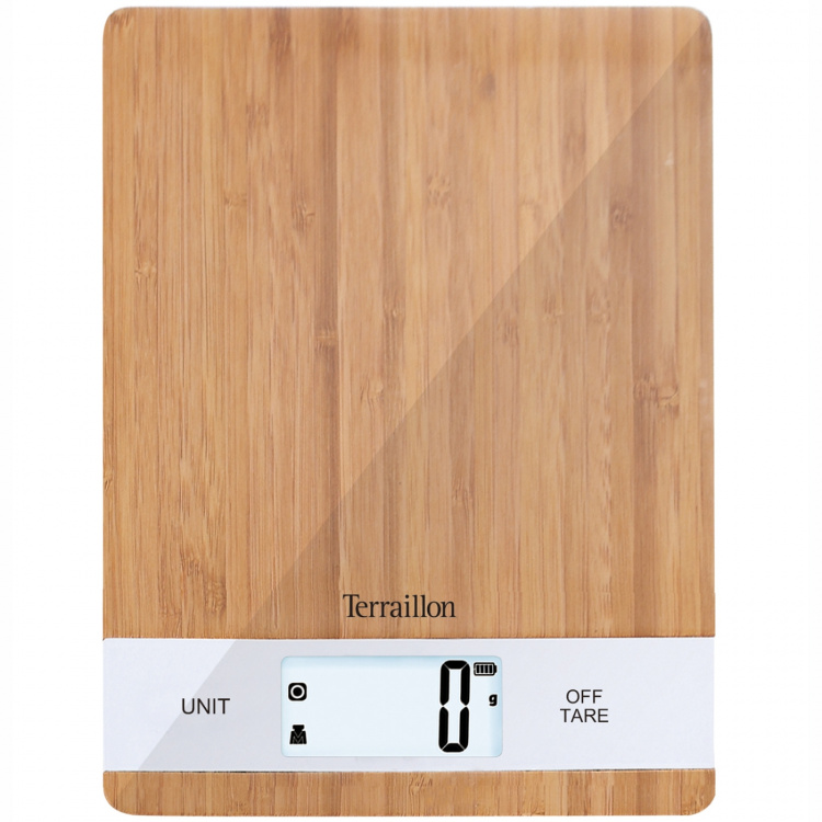 Terraillon Köksvåg Bamboo Uppladdningsbar, 5 kg Terraillon Köksvåg Bamboo Uppladdningsbar, 5 kg