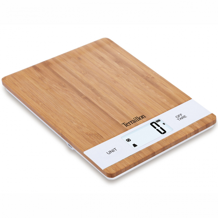 Terraillon Köksvåg Bamboo Uppladdningsbar, 5 kg Terraillon Köksvåg Bamboo Uppladdningsbar, 5 kg