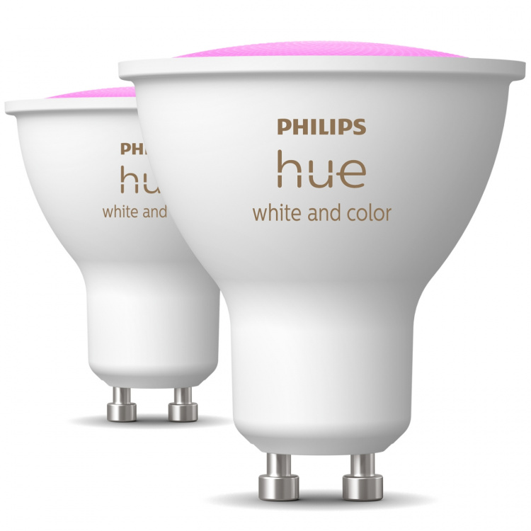 Philips Hue White and Color Ambiance GU10 400lm 2-pack