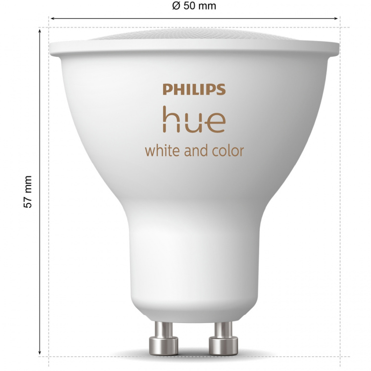 Philips Hue White and Color Ambiance GU10 400lm 2-pack