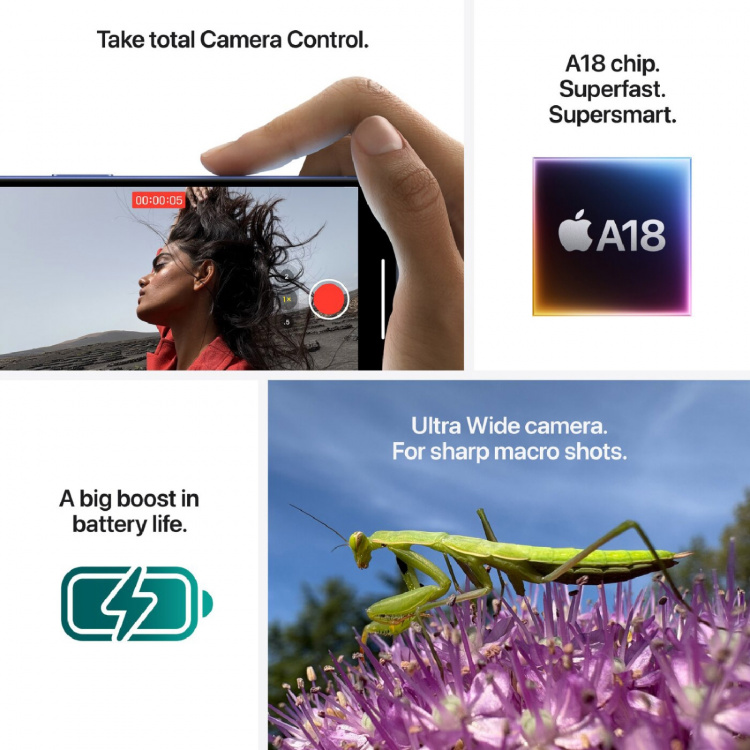 Apple iPhone 16 128GB Ultramariini