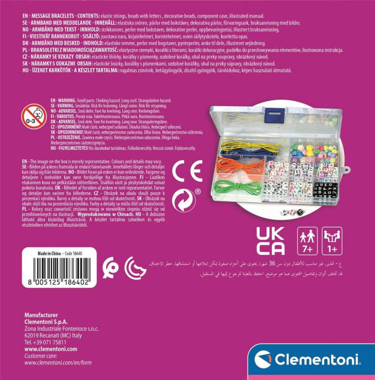 Clementoni Hullu tyylikäs viesti rannekkeet