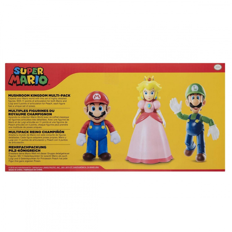 JAKKS Pacific Super Mario 4 tuuman hahmosarja Mushroom Kingdom (Sienikunta)