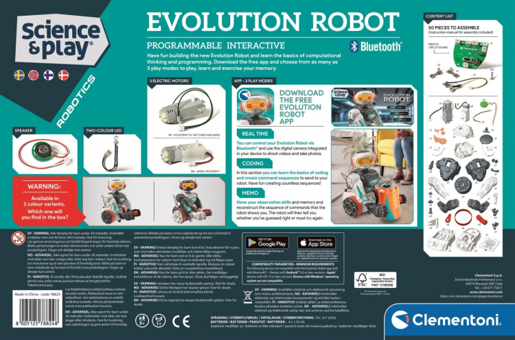 Clementoni Evolution Robot 2.0 (pohjoismainen)