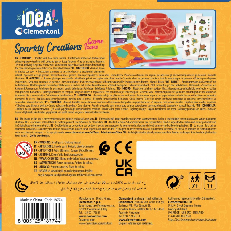 Clementoni Sparkly Creations pelin kuvakkeet