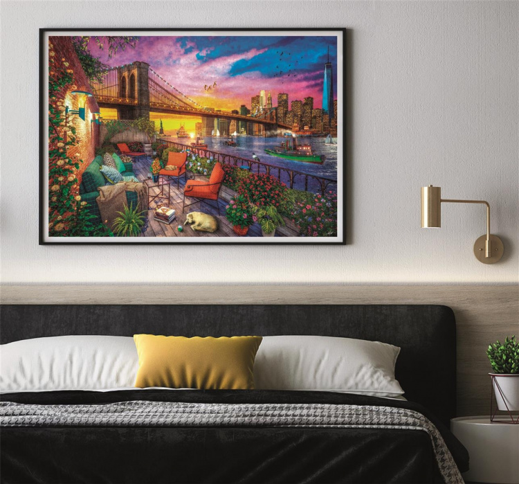 Clementoni 3000 kpl High Quality Collection Manhattanin parveke auringonlasku Clementoni 3000 kpl High Quality Collection Manhattanin parveke auringonlasku