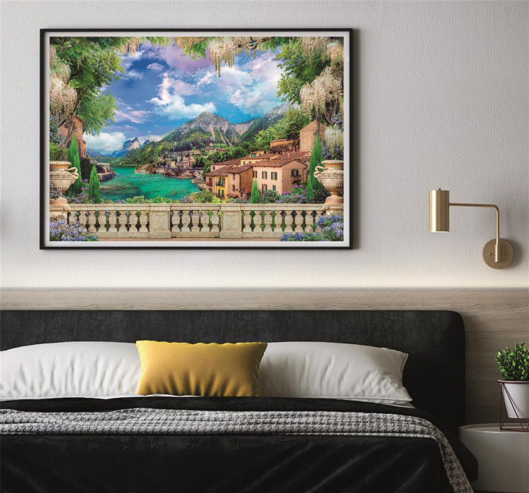 Clementoni 3000 kpl High Quality Collection Lush Terrace järvellä Clementoni 3000 kpl High Quality Collection Lush Terrace järvellä