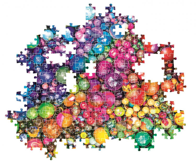 Clementoni 1000 kpl CB High Quality Collection Colorboom Marbles Marbles