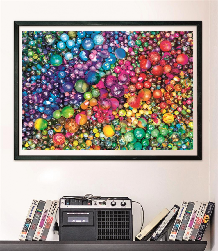 Clementoni 1000 kpl CB High Quality Collection Colorboom Marbles Marbles