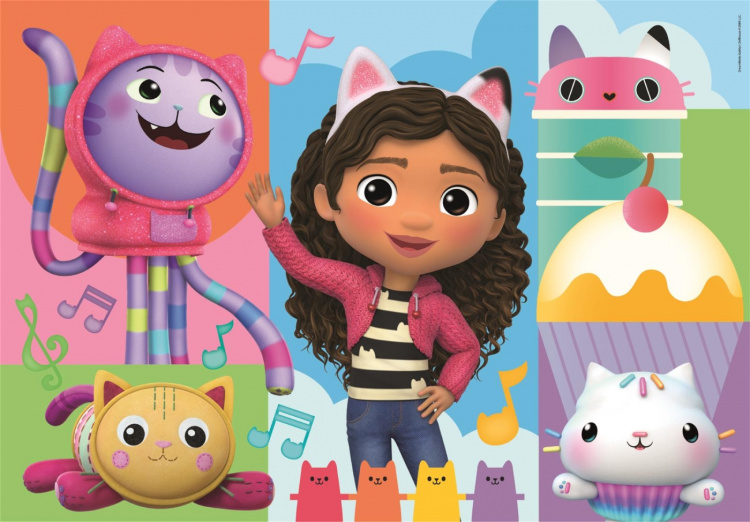 Clementoni 2x60 kpl Palapelit Lapset Gabbyn nukkekoti