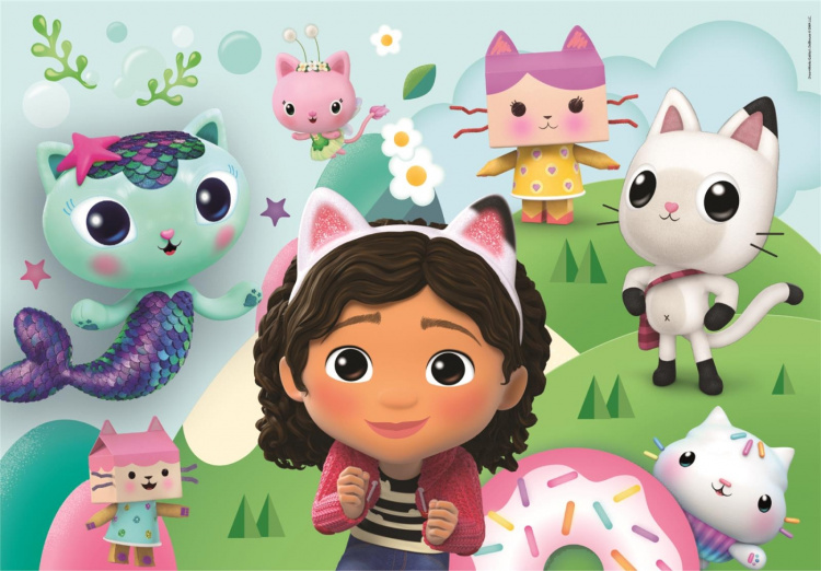 Clementoni 2x60 kpl Palapelit Lapset Gabbyn nukkekoti