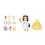 JAKKS Pacific Disney Princess 6 tuuman Petite-nukke, jossa on ylimääräinen muoti ja asusteet Be Our Guest Belle -nukke