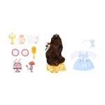 JAKKS Pacific Disney Princess 6 tuuman Petite-nukke, jossa on ylimääräinen muoti ja asusteet Be Our Guest Belle -nukke