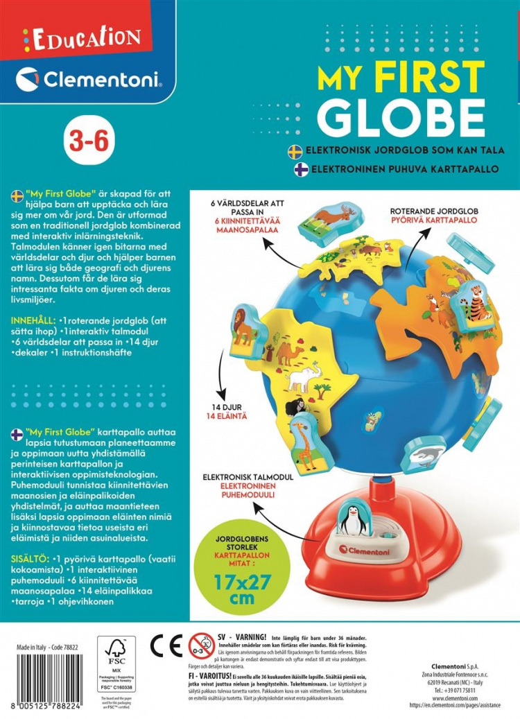 Clementoni Ensimmäinen maapalloni (SE-FI) Clementoni Ensimmäinen maapalloni (SE-FI)