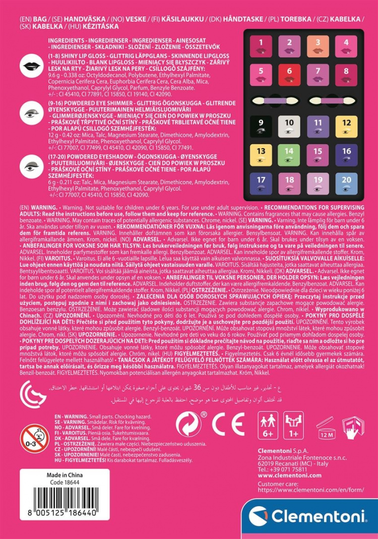 Clementoni Crazy Chic Trousse Kaunis laukku Clementoni Crazy Chic Trousse Kaunis laukku