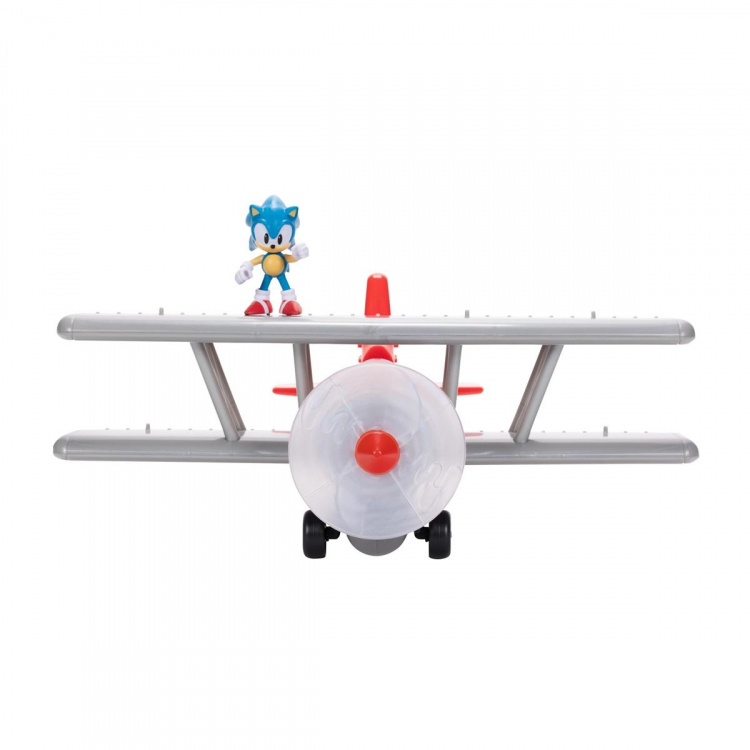 JAKKS Pacific Sonic the Hedgehog 2.5 tuuman leikkisetti Tornado Biplane (kaksitaso)