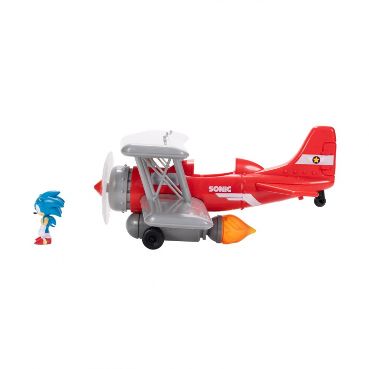 JAKKS Pacific Sonic the Hedgehog 2.5 tuuman leikkisetti Tornado Biplane (kaksitaso)