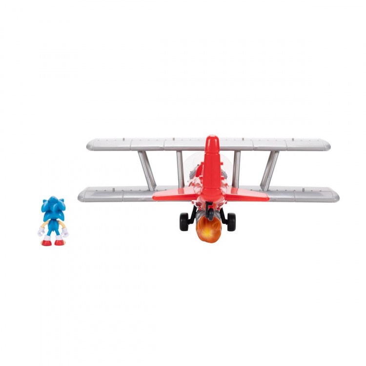 JAKKS Pacific Sonic the Hedgehog 2.5 tuuman leikkisetti Tornado Biplane (kaksitaso)