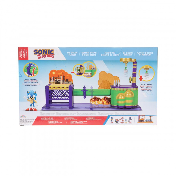 JAKKS Pacific Sonic the Hedgehog 2.5 tuuman leikkisetti Öljy Ocean (valtameri)