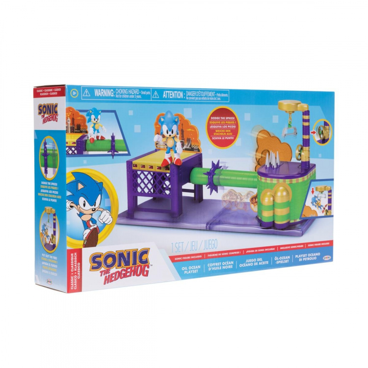 JAKKS Pacific Sonic the Hedgehog 2.5 tuuman leikkisetti Öljy Ocean (valtameri)