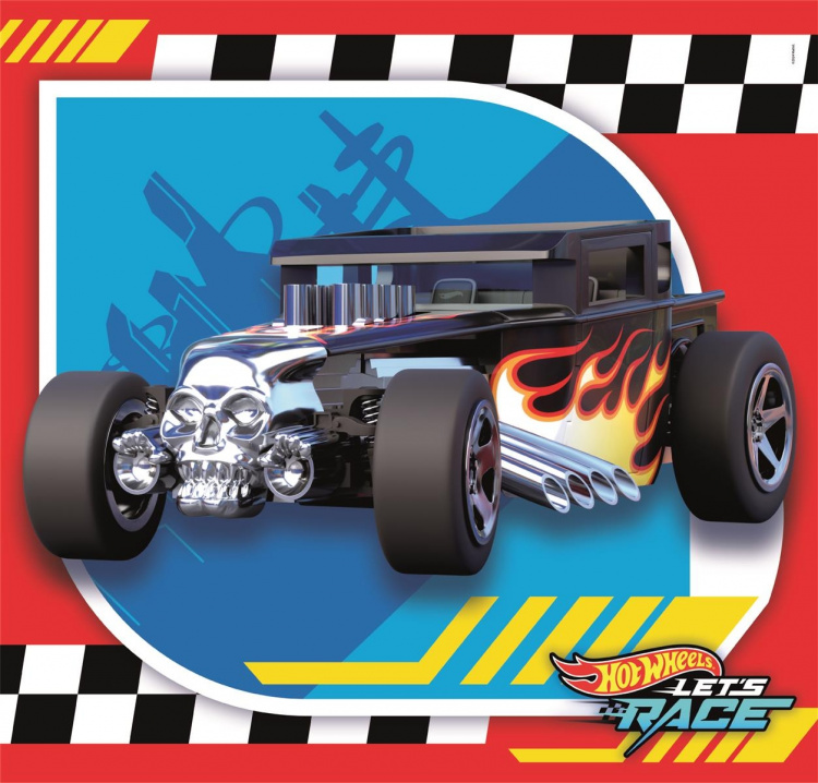 Clementoni 3x48 kpl Palapelit Lapset Hotwheels-pyörät